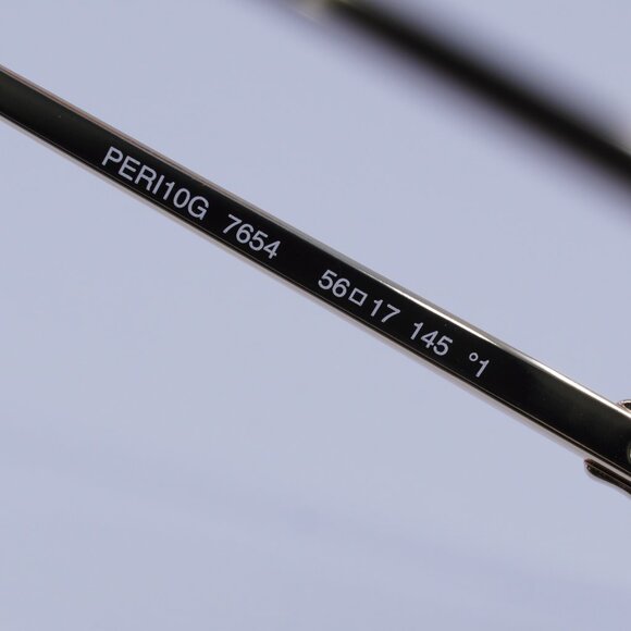 Palm Angels PERI10G QUARTZ 7654 Sunglasses Gold Geometric Frame, Green Lenses - Picture 9 of 11